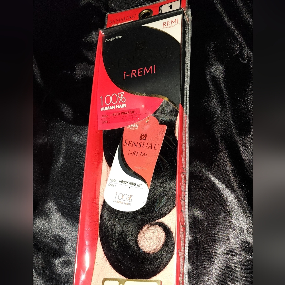 Sensual i-Remi 100% Human Hair Weave Body Or Deep Wave 16" - Black No#1